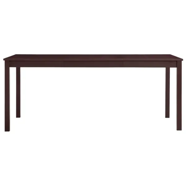 Tumepruun männipuidust söögilaud, 180 x 90 x 73 cm – 2