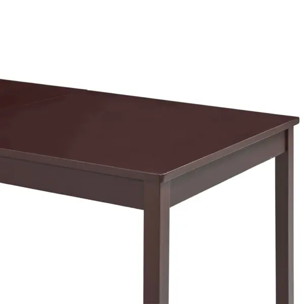 Tumepruun männipuidust söögilaud, 180 x 90 x 73 cm – 4