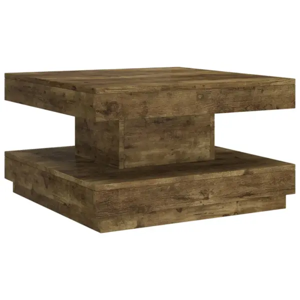 Tumepruun kohvilaud spoonitud MDF-ist, 60 x 60 x 35 cm – 2