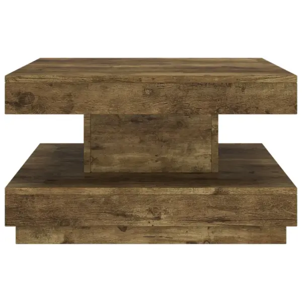 Tumepruun kohvilaud spoonitud MDF-ist, 60 x 60 x 35 cm – 3