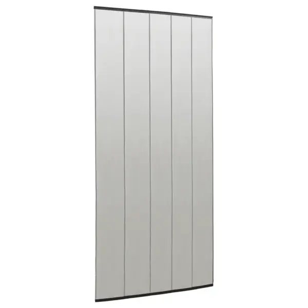Uksevõrk 5-osaline isesulguv võrkkardin, must polüester, 120 x 240 cm – 2