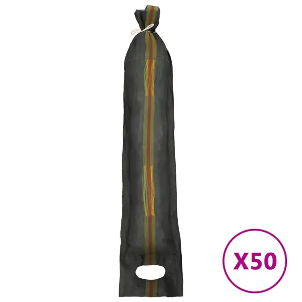 Üleujutuskaitse liivakotid kandesangadega, 50 tk, tumeroheline HDPE, 103 x 25 cm – 2