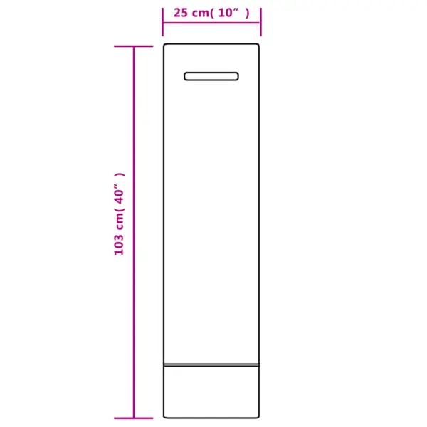 Üleujutuskaitse liivakotid kandesangadega, 50 tk, tumeroheline HDPE, 103 x 25 cm – 11
