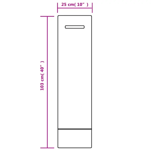 Üleujutustõkke liivakotid 10 tk, tumeroheline, 103 x 25 cm, UV-kaitsega HDPE – 11