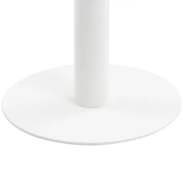 Ümmargune bistroolaud MDF-plaadiga ja terasjalaga, helepruun/valge, 50 x 75 cm – 3
