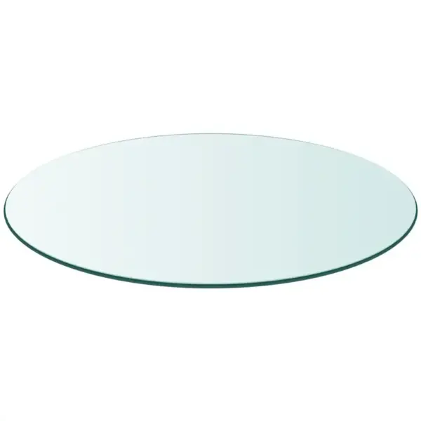 Ümmargune karastatud klaasist lauaplaat, läbipaistev, 60 cm – 3