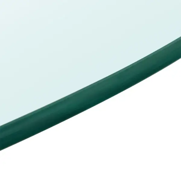 Ümmargune karastatud klaasist lauaplaat, läbipaistev, Ø 70 cm – 4
