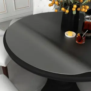 Läbipaistev ümmargune lauakaitsematt, matt PVC, kriimustuskindel, 120 cm, 1,6 mm