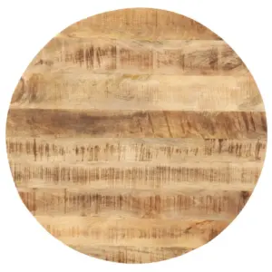 Ümmargune mangopuidust lauaplaat, pruun, 50 cm, 25–27 mm