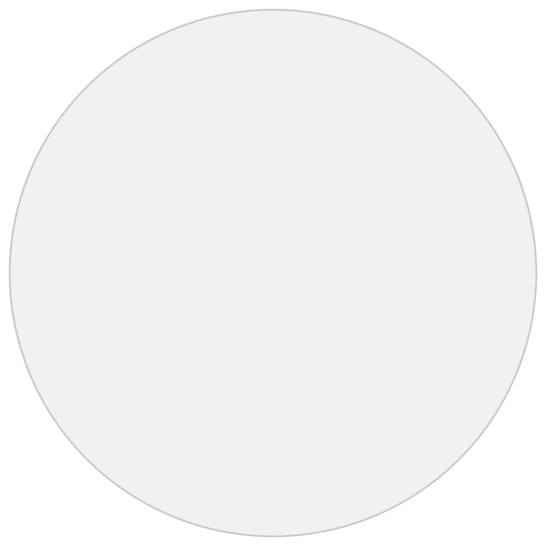 Ümmargune matt PVC lauakaitse, läbipaistev, Ø 90 cm, 2 mm - 2