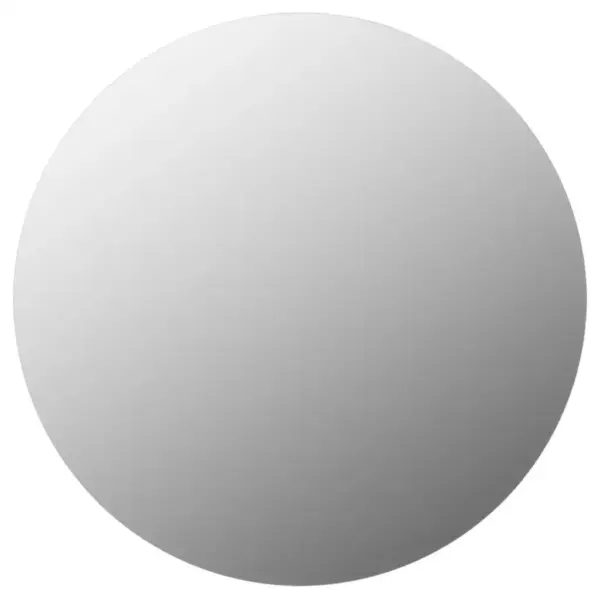Ümmargune seinapeegel, 50 cm, klaasist, hõbedane – 4