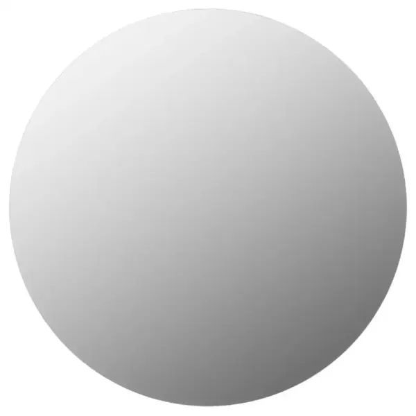 Ümmargune seinapeegel 70 cm, klaas, hõbedane – 4