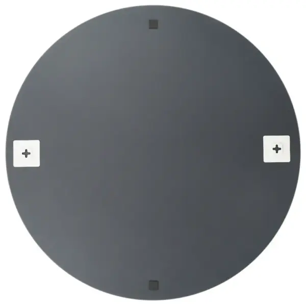 Ümmargune seinapeegel 70 cm, klaas, hõbedane – 5