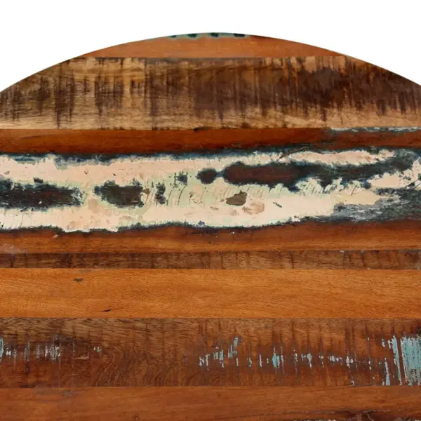 Ümmargune taaskasutatud puidust kohvilaud, mitmevärviline, 60 x 35 cm – 6