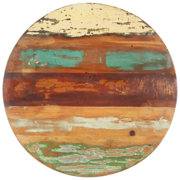 Ümmargune lauaplaat, taaskasutatud täispuit, mitmevärviline, 40 cm - 3