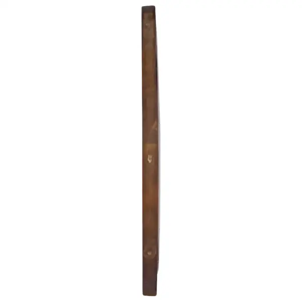 Ümmargune seinapeegel tiigipuidust raamiga, 60 cm – 3