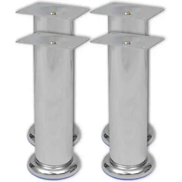 Diivanijalad 8 tk, ümmargused, kroomitud teras, 180 mm – 2