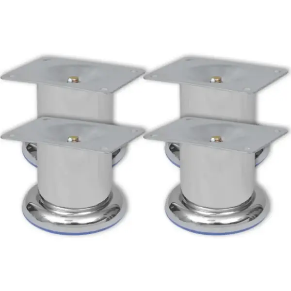 Ümmargused kroomitud diivanijalad, 8 tk, kõrgus 60 mm – 2