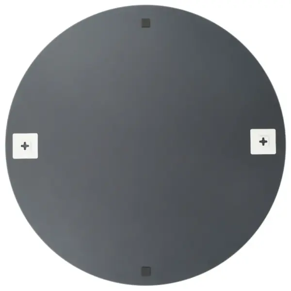 Ümmargused seinapeeglid, 2 tk, 60 cm, klaas, hõbedane – 3