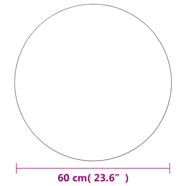 Ümmargused seinapeeglid, 2 tk, 60 cm, klaas, hõbedane – 6