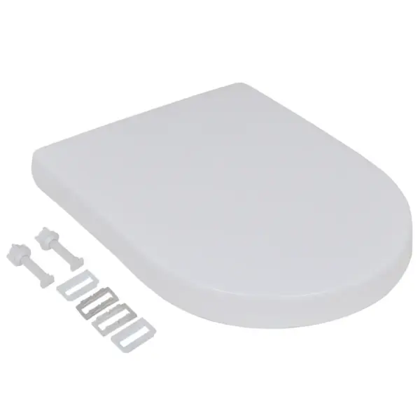 Vaikselt sulguva kaanega prill-lauad, 2 tk, valge plast, 48 x 35 cm – 2