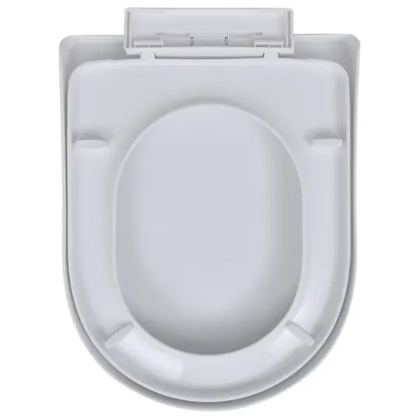 Vaikselt sulguva kaanega prill-lauad, 2 tk, valge plast, 48 x 35 cm – 4