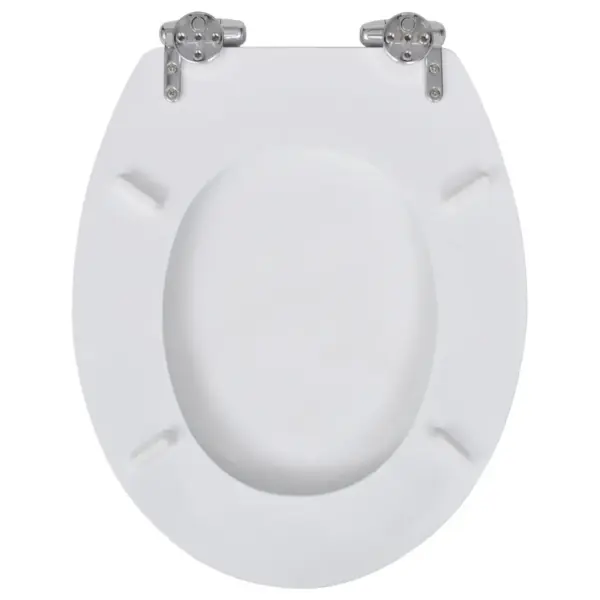 Vaikselt sulguvate kaantega prill-lauad, 2 tk, valge MDF, 45 x 36 cm – 5