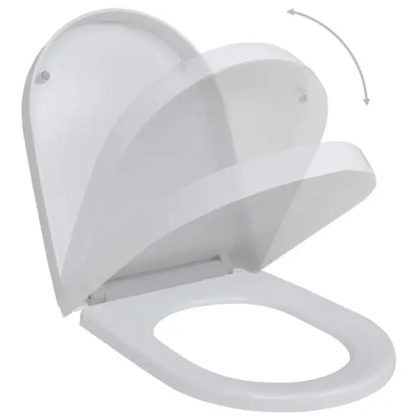 Vaikselt sulguvad prill-lauad kiire vabastusega, 2 tk, valge plast, 46 x 36 cm - 2