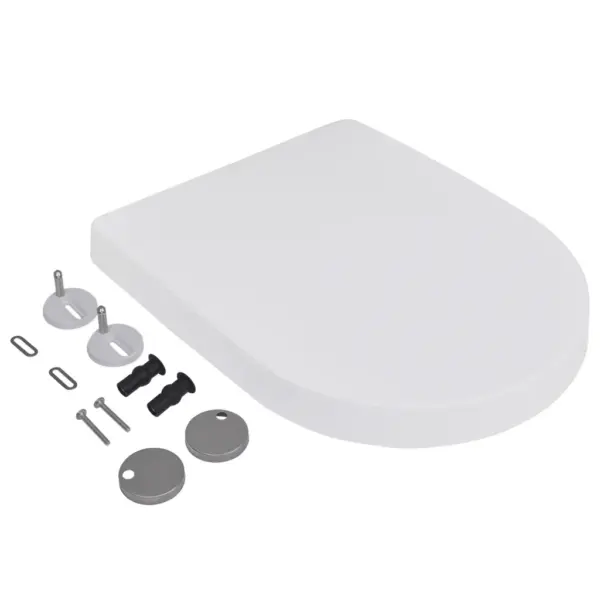 Vaikselt sulguvad prill-lauad kiire vabastusega, 2 tk, valge plast, 46 x 36 cm - 3