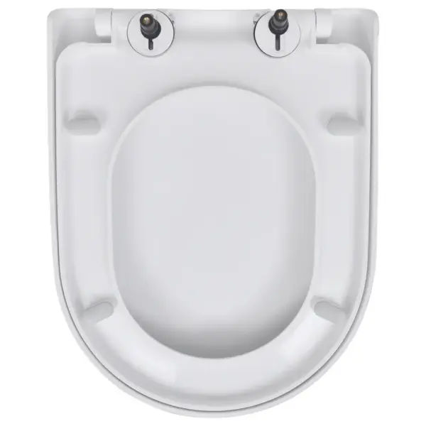 Vaikselt sulguvad prill-lauad kiire vabastusega, 2 tk, valge plast, 46 x 36 cm - 5