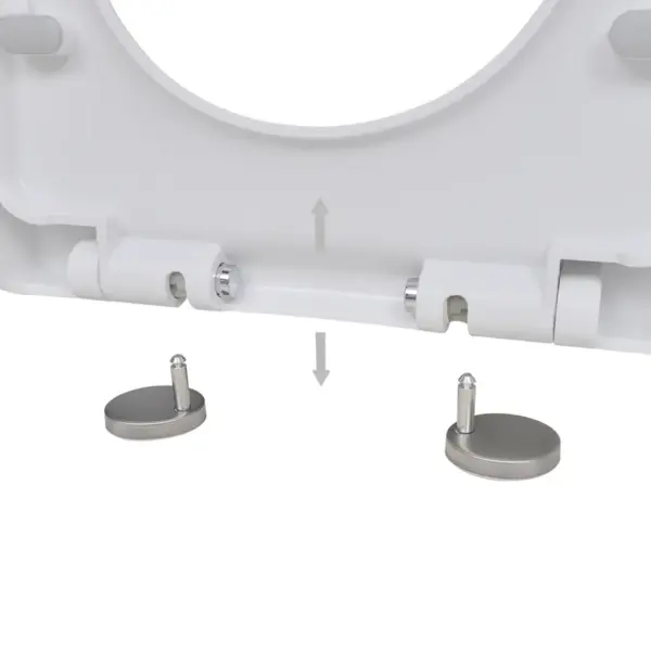 Vaikselt sulguvad prill-lauad kiire vabastusega, 2 tk, valge plast, 46 x 36 cm - 7