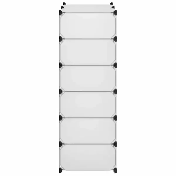 Valge 12-ukseline plastpaneelidest kingakapp, 92 x 37 x 105 cm – 5