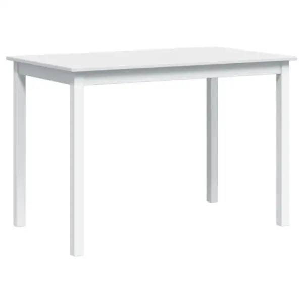 5-osaline valge männipuidust söögitoakomplekt, laud 108 x 65 x 73 cm – 11