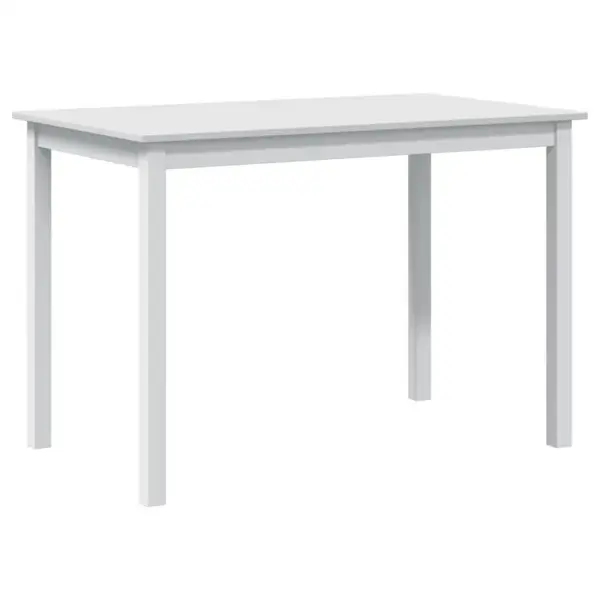 5-osaline valge männipuidust söögitoakomplekt, laud 108 x 65 x 73 cm – 4