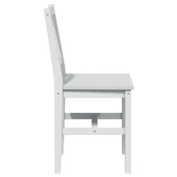 5-osaline valge männipuidust söögitoakomplekt, laud 108 x 65 x 73 cm – 8