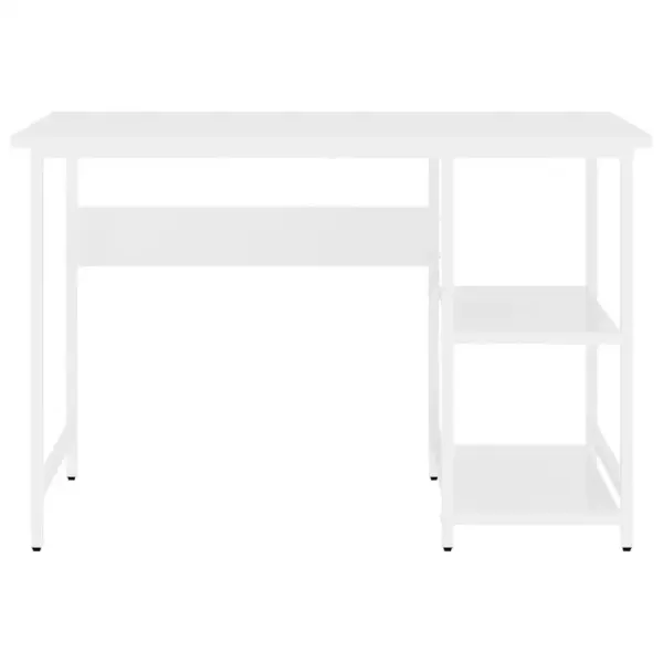 Valge arvutilaud MDFist ja metallraamiga, 105 x 50 x 72 cm – 3