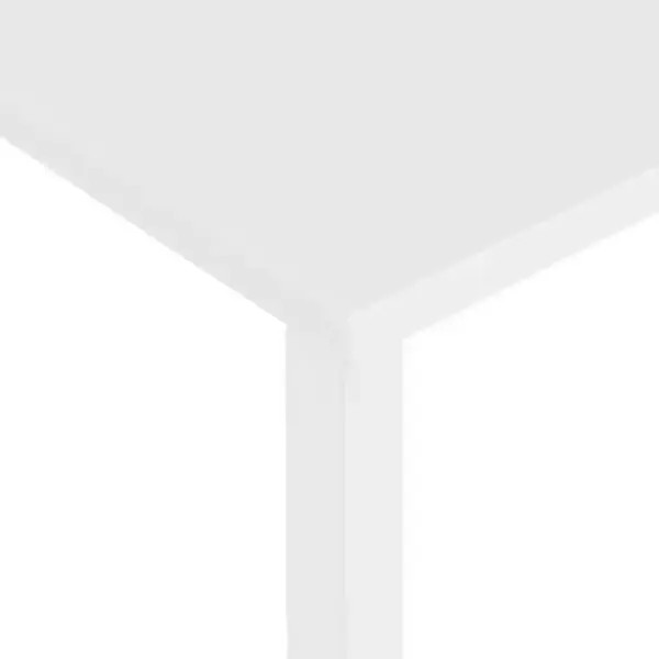 Valge arvutilaud MDFist ja metallraamiga, 105 x 50 x 72 cm – 6