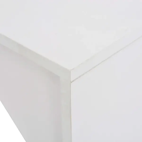 Valge baarilaud kapiga, tehispuit, 115 x 59 x 200 cm - 4