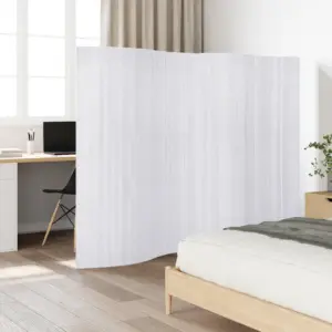 Valge bambusest ruumijagaja, rullitav, 250 x 165 cm