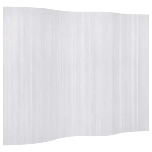 Valge bambusest ruumijagaja, rullitav, 250 x 165 cm – 2