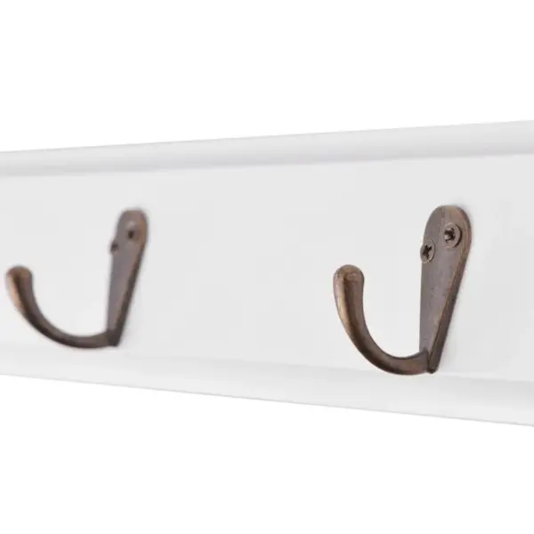 Valge barokkstiilis esikunagi riiuliga, MDF, 70 x 18 x 26 cm – 5