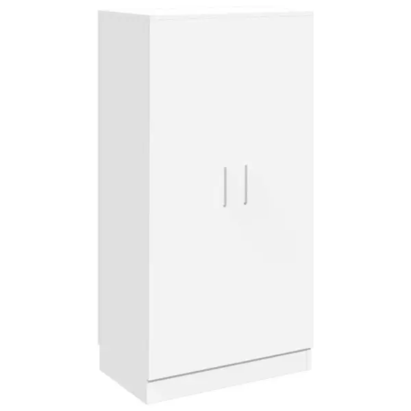 Valge kingakapp 7 riiuliga, kahe uksega, 55 x 35 x 108 cm – 2