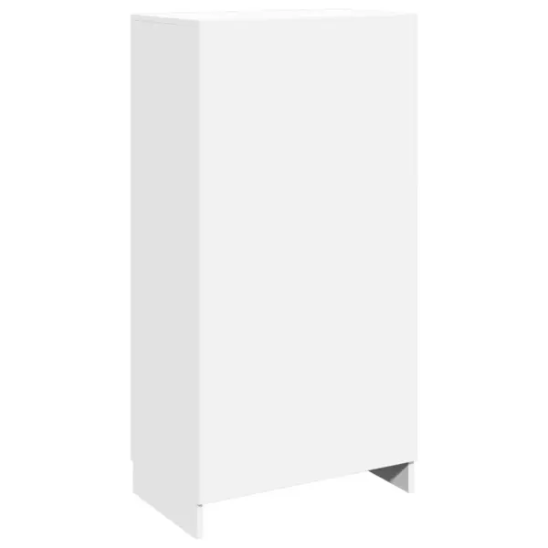 Valge kingakapp 7 riiuliga, kahe uksega, 55 x 35 x 108 cm – 6