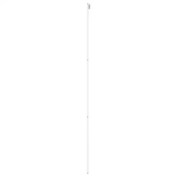 Valge karastatud klaasist liuguks alumiiniumraamiga, 90 x 205 cm – 5