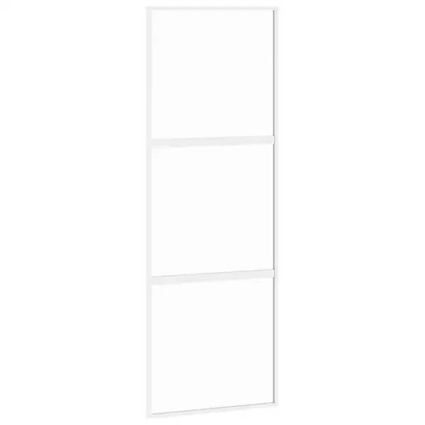 Valge lükanduks karastatud klaasiga, alumiiniumraam, 76 x 205 cm – 2
