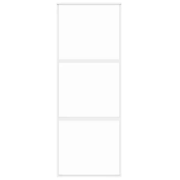 Valge lükanduks karastatud klaasiga, alumiiniumraam, 76 x 205 cm – 4