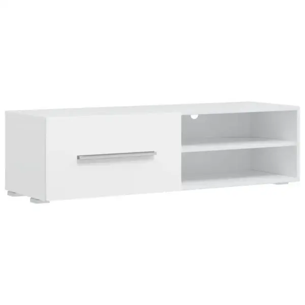 Valge LED-valgustusega sektsioonkapp, 5-osaline tehispuidust, 240 x 40 x 195 cm – 9