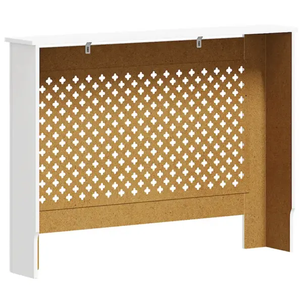 Valge MDF radiaatorikate riiulipinnaga, 112 x 19 x 81,5 cm – 6