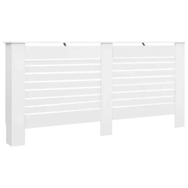 Valge radiaatorikate liistudega, MDF, 172 x 19 x 81,5 cm – 2