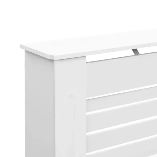 Valge radiaatorikate liistudega, MDF, 172 x 19 x 81,5 cm – 6